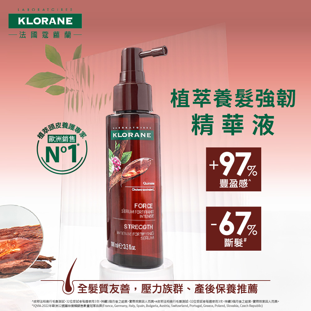 KLORANE蔻蘿蘭 植萃養髮強韌精華液推廣組